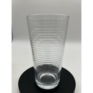 PASABAHCE Doro 16 Oz Clear Glass Tumbler/Glasse Horizontal Lines